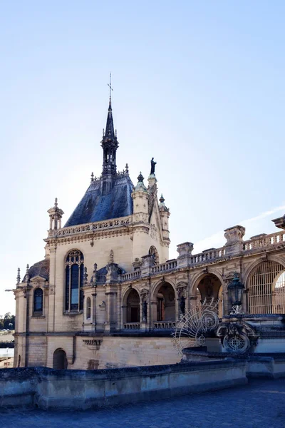 Vista Del Castillo Chantilly Museo Conde Chantilly Francia —  Fotos de Stock