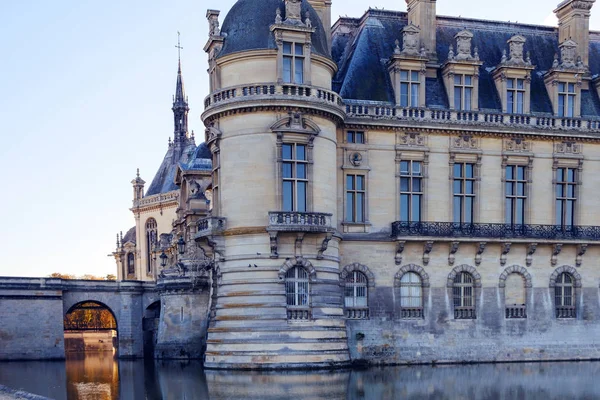 Vista Del Castillo Chantilly Museo Conde Chantilly Francia —  Fotos de Stock