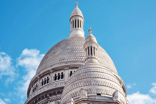 Bazilika Svatého Srdce Paříže Věží Denní Světlo Zblízka Střílel Francie — Stock fotografie
