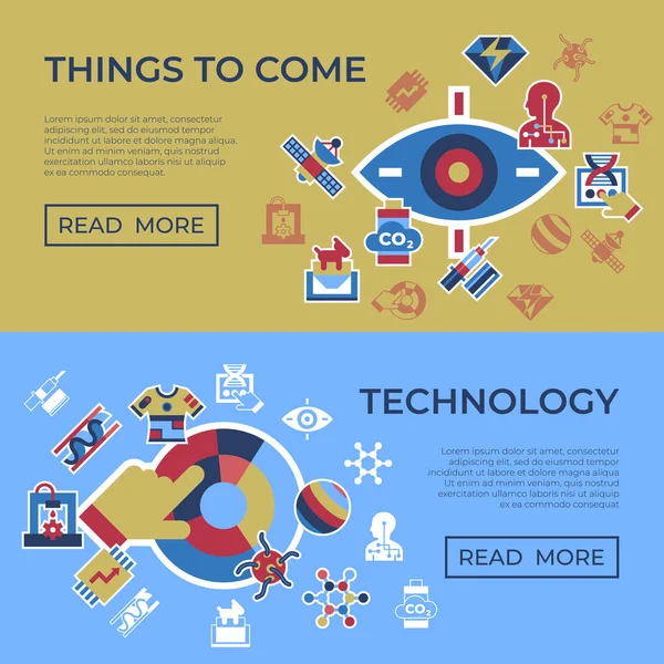 디지털 아이콘을 스타일 Infographics — 스톡 벡터