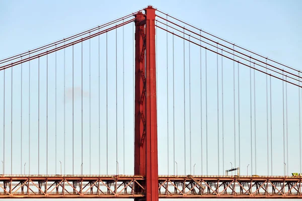 Abril Most Światło Dzienne Bliska Lizbona Portugalia — Zdjęcie stockowe
