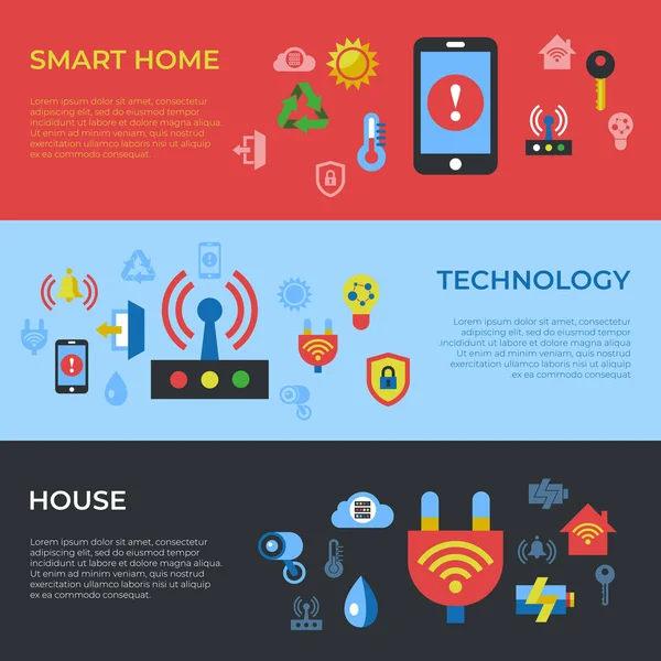 Vecteur Numérique Maison Intelligente Numérique Sans Fil Icônes Simples Infographies — Image vectorielle