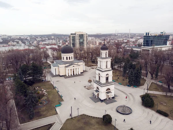 Vista aérea do drone da catedral da Natividade — Fotografia de Stock