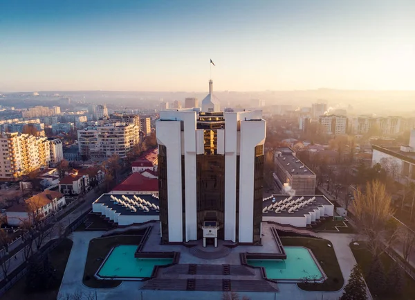 Construção da Presidência com ao nascer do sol — Fotografia de Stock