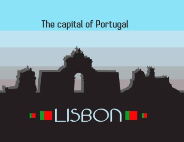 Lizbon şehir infographics