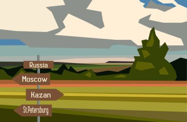 Rusya harita ülke infographics işareti