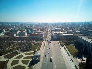 Büyük Millet Meclisi Meydanı drone havadan görünümünden