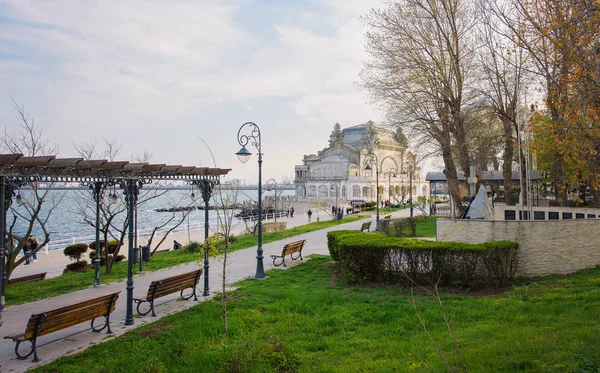 Picturesque view with the historic building of the Constanta Cas — Stock Photo, Image