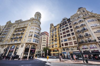 Valencia sokaklarında Avrupa mimarisi