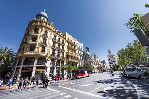 Arquitectura europea en las calles de Valencia — Foto de Stock