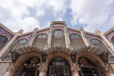 Valencia Merkez Pazarı'nın cephesi