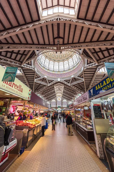 Valencia Merkez Pazarı'nın içi — Stok fotoğraf