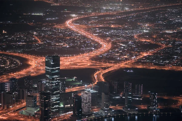 Farbenfrohe Sicht auf Dubai, vereinigte arabische Emirate — Stockfoto