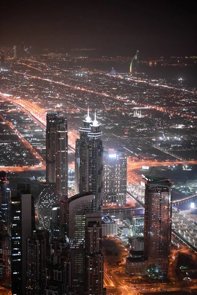 Vista colorida de Dubai, Emirados Árabes Unidos — Fotografia de Stock