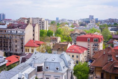 drones ile şehrin havadan görünümü