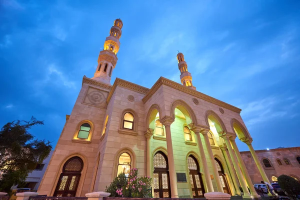 Mesquita ao pôr do sol em Jumeirah — Fotografia de Stock