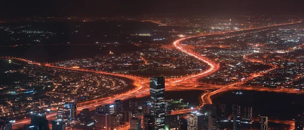 Farbenfrohe Sicht auf Dubai, vereinigte arabische Emirate — Stockfoto