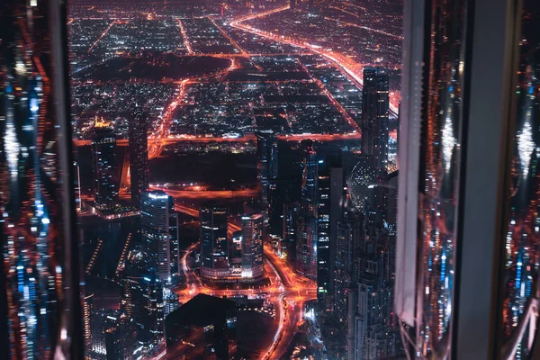 Vista colorida de Dubai, Emirados Árabes Unidos — Fotografia de Stock