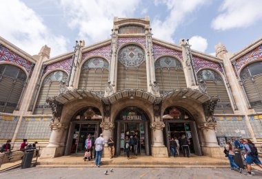 Valencia Merkez Pazarı'nın cephesi