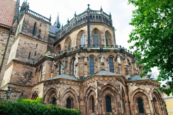 Facade of Magdeburg Cathedral — Stock Photo, Image