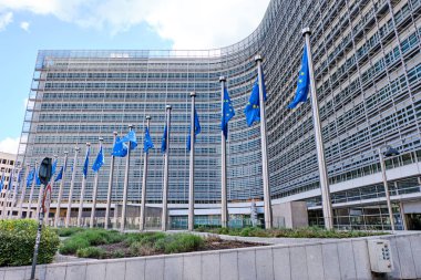 Gün ışığında Berlaymont Avrupa Komisyonu binası
