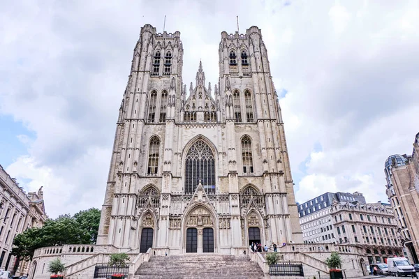 St Michael and St Gudula Cathedral in Brussel — Stockfoto