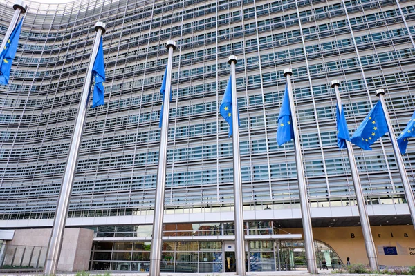 Berlaymont Bâtiment de la Commission européenne à la lumière du jour — Photo