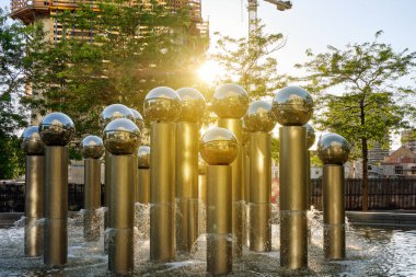 Brüksel 'de soyut Çeşme