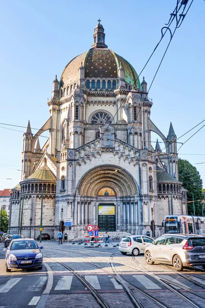 Brussel, België-22 juni 2019: St. Mary's Church van Street — Stockfoto