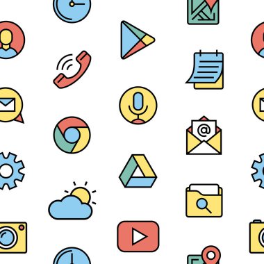 telefon uygulamaları ve başlatıcısı siyah ince düz hat