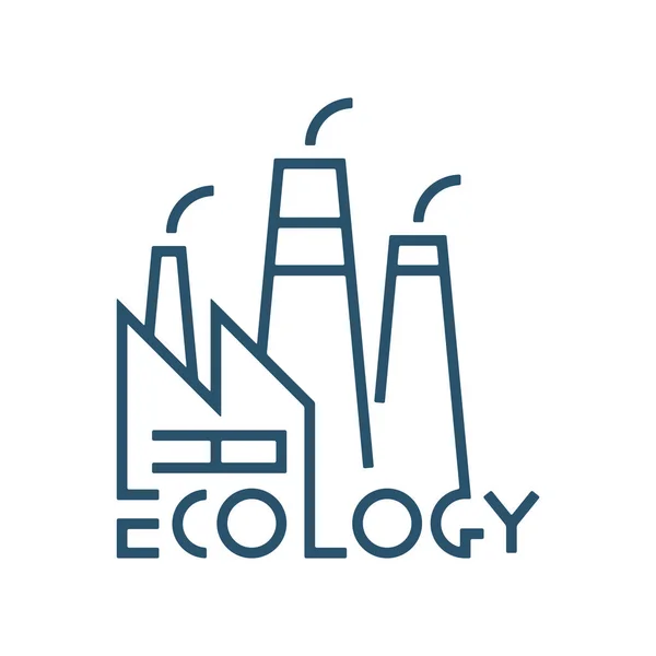 Ekologi Healthcare Factory miljö minimal — Stock vektor