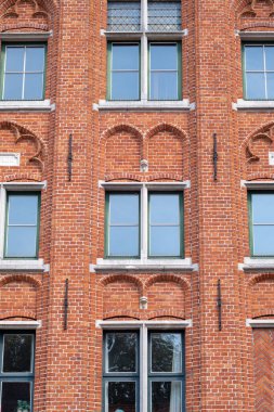 Bruges, Belçika ortaçağdan kalma tuğlalardan oluşan bina