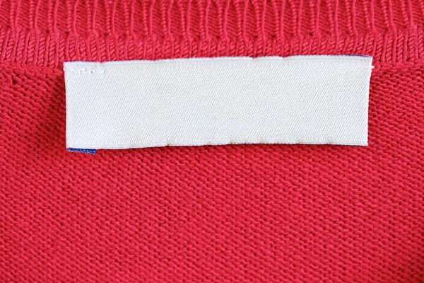 Place for logo on a red sweater