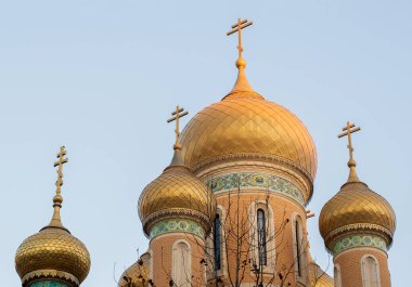 Romanya 'nın Bükreş kentinde gün içinde Aziz Niklas Kilisesi