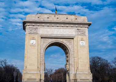 BUCHAREST, ROMANIA - 9 HAZİRAN, 2020: Zafer kemeri