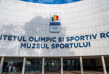 BUCHAREST, ROMANIA - 9 HAZİRAN 2020: Romanya Olimpiyat ve Spor Komitesi, Spor Müzesi