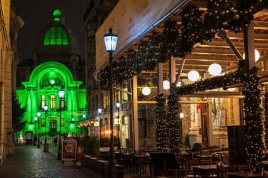 BUCHAREST, ROMANIA - 9 HAZİRAN, 2020: CEC Banka Binası