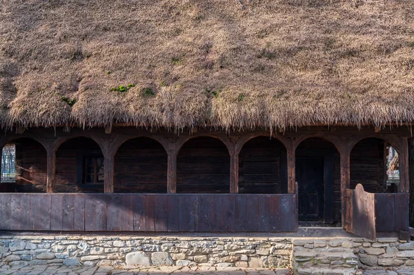 Bucharest Romania Enero 2020 Casas Rurales Madera Museo Nacional Dimitrie —  Fotos de Stock