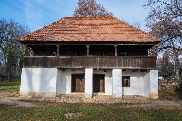 Bucharest Romania Enero 2020 Casas Rurales Museo Nacional Dimitrie Gusti —  Fotos de Stock