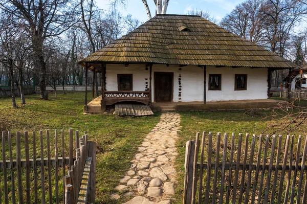 Bucharest Romania January 2020 Rural Houses National Museum Dimitrie Gusti — 스톡 사진