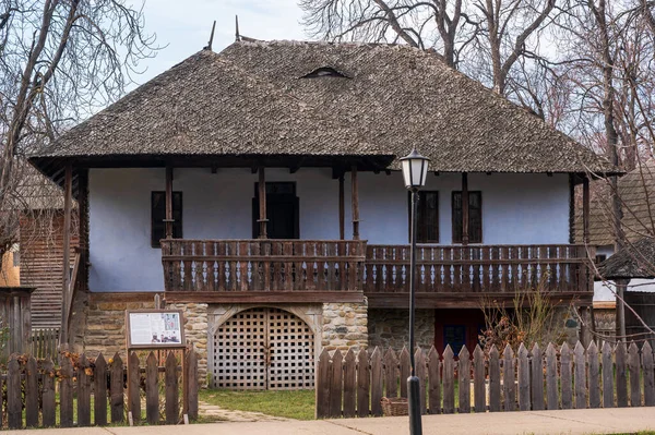 Bucharest Roemenië Januari 2020 Landelijke Huizen Het Nationaal Museum Van — Stockfoto