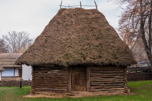 Bucharest Romania January 2020 Wooden Rural Houses National Museum Dimitrie — 스톡 사진