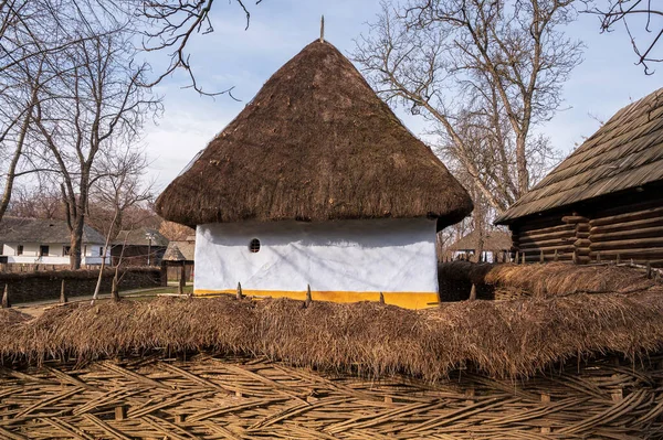 Bucharest Romania Enero 2020 Casas Rurales Museo Nacional Dimitrie Gusti —  Fotos de Stock