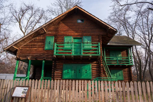 Bucharest Romania January 2020 Wooden Rural Houses National Museum Dimitrie — Stock Photo, Image