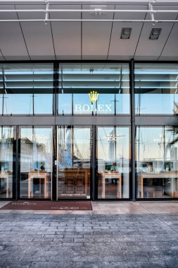 Monako, Monako - 13 Eylül 2019 Rolex resmi mağazası