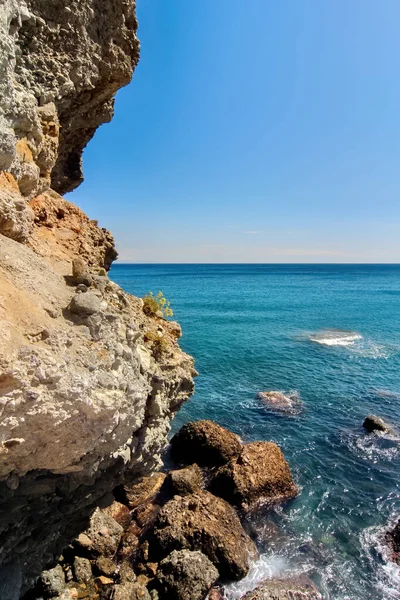 Medelhavets Klippiga Kust Savona Italien — Stockfoto