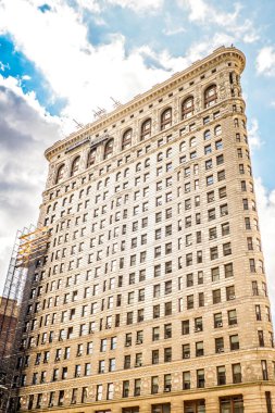 Flatiron binası New York, ABD 'de. Canlı Renkler
