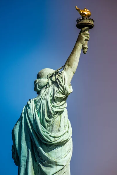 New York Usa September 2019 Statue Liberty Vibrant Colors — Stock Photo, Image