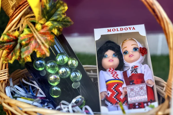 Chisinau Moldova Juillet 2020 Coffret Cadeau Avec Jouets Moldavie Souvenirs — Photo