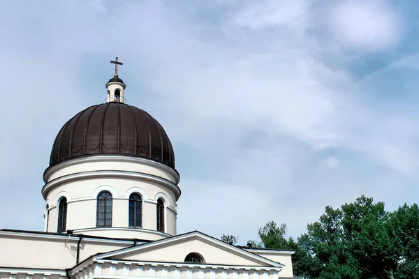 Собор Рождества Христова Облачным Небом Фоне Кишинева Молдова — стоковое фото